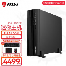 微星（MSI） PRO DP130 mini迷你多接口主機(jī)商用辦公娛樂家用小臺(tái)式電腦 微型組裝計(jì)算機(jī) i5-11400F GTX1650-4G獨(dú)顯 定制版五：32G內(nèi)存 1T固態(tài)+1T機(jī)械